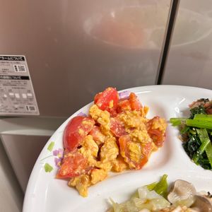 ケの作ってみた!投稿(バターでコク旨♪ふわとろ【トマトと卵の中華炒め】)