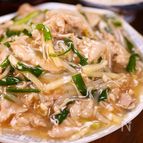 行列の定食屋さんの♪豚とモヤシのとろとろ五目中華あんかけ🤩