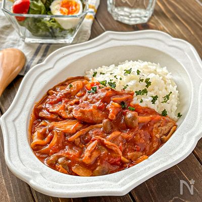 【節約♡豚こまハヤシライス】トマト缶で簡単にコクうま♩