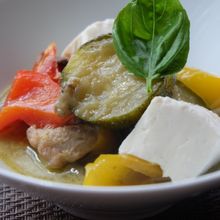 夏に食べたい豆腐入り
グリーンカレー❗️
