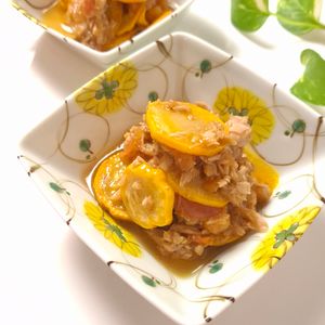 とのちゃまの作ってみた!投稿(旨味がじゅわ〜『ズッキーニとトマトのデリ風♡焼きツナマリネ』)
