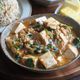 鶏ひき肉と小松菜のあっさり麻婆豆腐