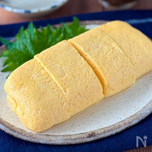 電子レンジでお店の味◎材料3つでぷるっぷる【だし巻き卵】