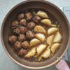 かぶと豚こま団子の揚げ煮の工程5