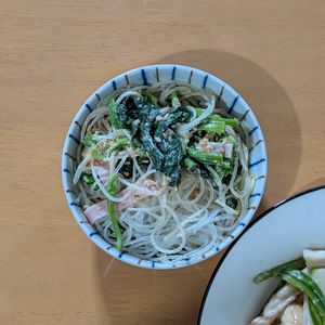 かおちゃんの作ってみた!投稿(ハマる♪春雨とほうれん草の和風おかかごまマヨサラダ)