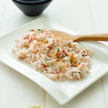 バジルと梅干しの混ぜごはん