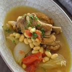 スペアリブと大豆の煮込み
