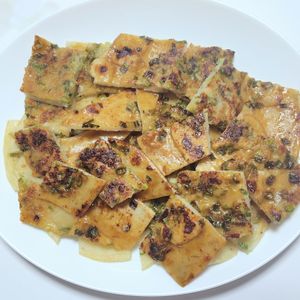 ふうかの作ってみた!投稿(お父さんのネギ焼き【お好み焼き奉行はお父さん】)