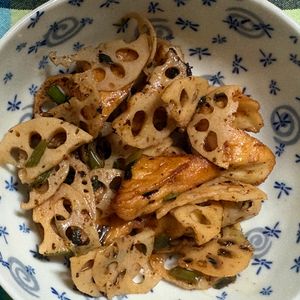 チョビの助の作ってみた!投稿(【調味料２つ】厚揚げとれんこんの甘酢炒め#作り置き)