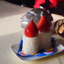 Ｘ’ｍａｓキャンドルのフルーツサンド