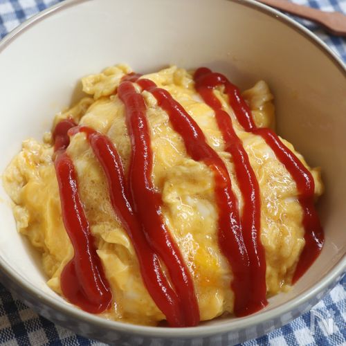 朝食に！5分で出来る！スクランブルエッグ丼