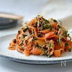 栄養爆弾！【ひらひら人参とツナの中華マリネ】
