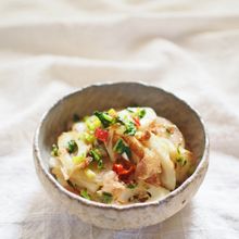 大根とちくわの醤油炒め