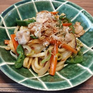 ゆの作ってみた!投稿(【豚肉とピーマンの和風焼きうどん】ぱぱっと！忙しい日の味方♪)