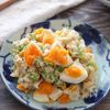 【はんぺんとたまごとオクラのわさびマヨ】食感も楽しめる♪