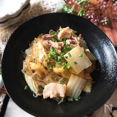 『10分煮込むだけ♡』白菜と豚肉のはるさめ煮