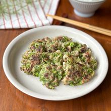 豚肉とブロッコリーで作る「和風チヂミ」