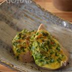鮪の黄身韮ソース焼き