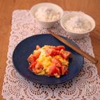 トマトと卵の中華炒め。