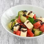 【ヘルシー無限レシピ】きゅうトマチーズの塩昆布あえ