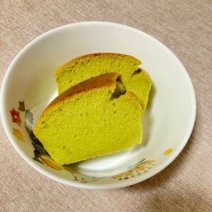 はにわの作ってみた!投稿(米粉の抹茶台湾カステラ【卵2個＆パウンド型レシピ】)