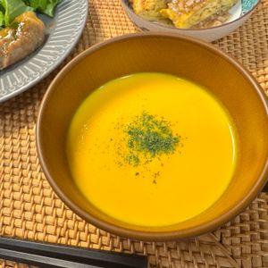フミの作ってみた!投稿(人参ポタージュ。生クリームなし!パーティーやおもてなしに♪)