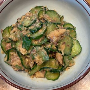 くだもの大好き🧡の作ってみた!投稿(【サバ缶ときゅうりのさっぱり旨だれ和え】栄養満点◎5分副菜♪)