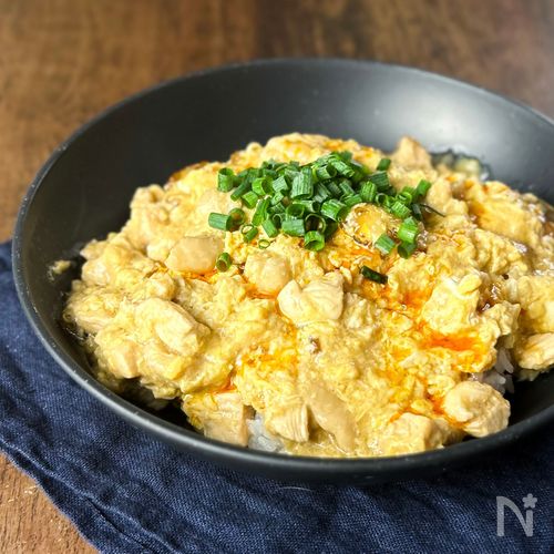 【ふわ鶏たま丼】ご飯が止まらない鶏むね卵