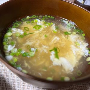 ぽちゃこの作ってみた!投稿(ふわとろ白いかきたま中華コーンスープ♪余った卵白ムダなく消費)