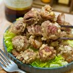 ザクッとシャキシャキ♬砂肝の白だしから揚げ♬