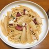 Nao★彡の作ってみた!投稿(こっくりやみつき♬タコとたけのこのガリバタ醤油パスタ♬)