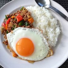 合挽き肉でコクうまガパオライス