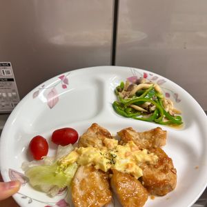 ケの作ってみた!投稿(【てりマヨ甘酢チキン南蛮】鶏むね肉しっとり柔らか♡)