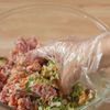 お弁当にもぴったり！お好み焼き風つくねの工程2