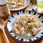 味付けひとつ！炊飯器にお任せ！『ごま醤油ガーリックピラフ』