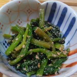 mmm10の作ってみた!投稿(『ほうれん草のごま和え』もう味付けに迷わない！)