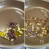 なすときのこのアンチョビガーリック炒めの工程2
