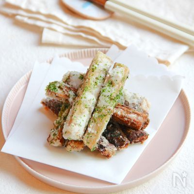 ごぼうの青のり唐揚げ