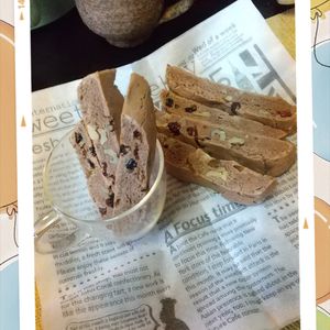 チョロリスの作ってみた!投稿(作業10分！太る気しない大人女子おやつ【米粉ビスコッティ】)