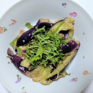 ふうかの作ってみた!投稿(【レンジで簡単】茄子の胡麻酢和え)