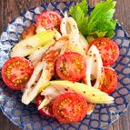 ミニトマトとセロリとちくわの粒マスタードマリネ