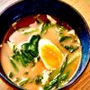 michuの作ってみた!投稿(何度も食べたい♡『ほうれん草と落とし卵のお味噌汁』)