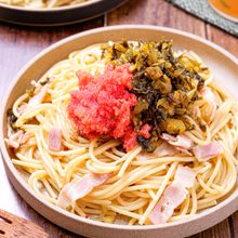 【明太高菜パスタ】ワンパンで作る絶品和風パスタ♬