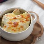 簡単ホワイトソースで作るさつまいもと鶏肉のグラタン