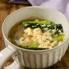 ふんわりたまごと小松菜のかきたま春雨スープ