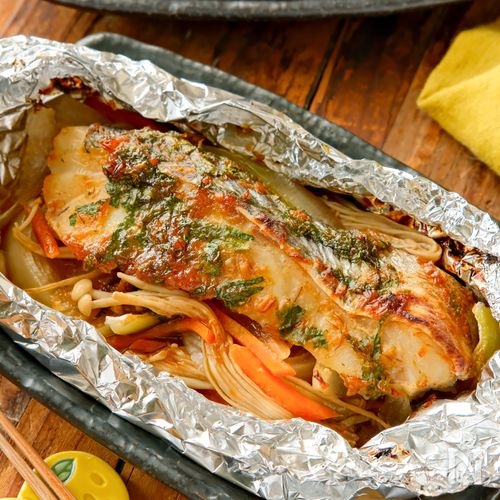 【たらのホイル焼き】食卓に魚料理を/柚子こしょう香る大葉みそ