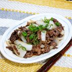 牛肉と新玉ねぎのピリッと甘辛炒め