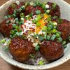 楽ラク手抜キッチン🐶🐾の作ってみた!投稿(【5分でできるご飯泥棒】照り焼き肉団子丼)