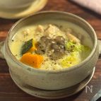 身体が温まる♡豆乳味噌スープ