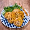 風味も美味しい「チキンごぼう柚子バーグ」